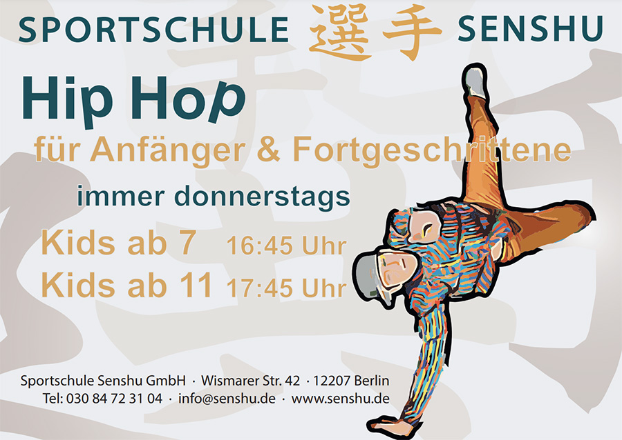 Senshu Angebot: Hip Hop Anfänger & Fortgeschrittene