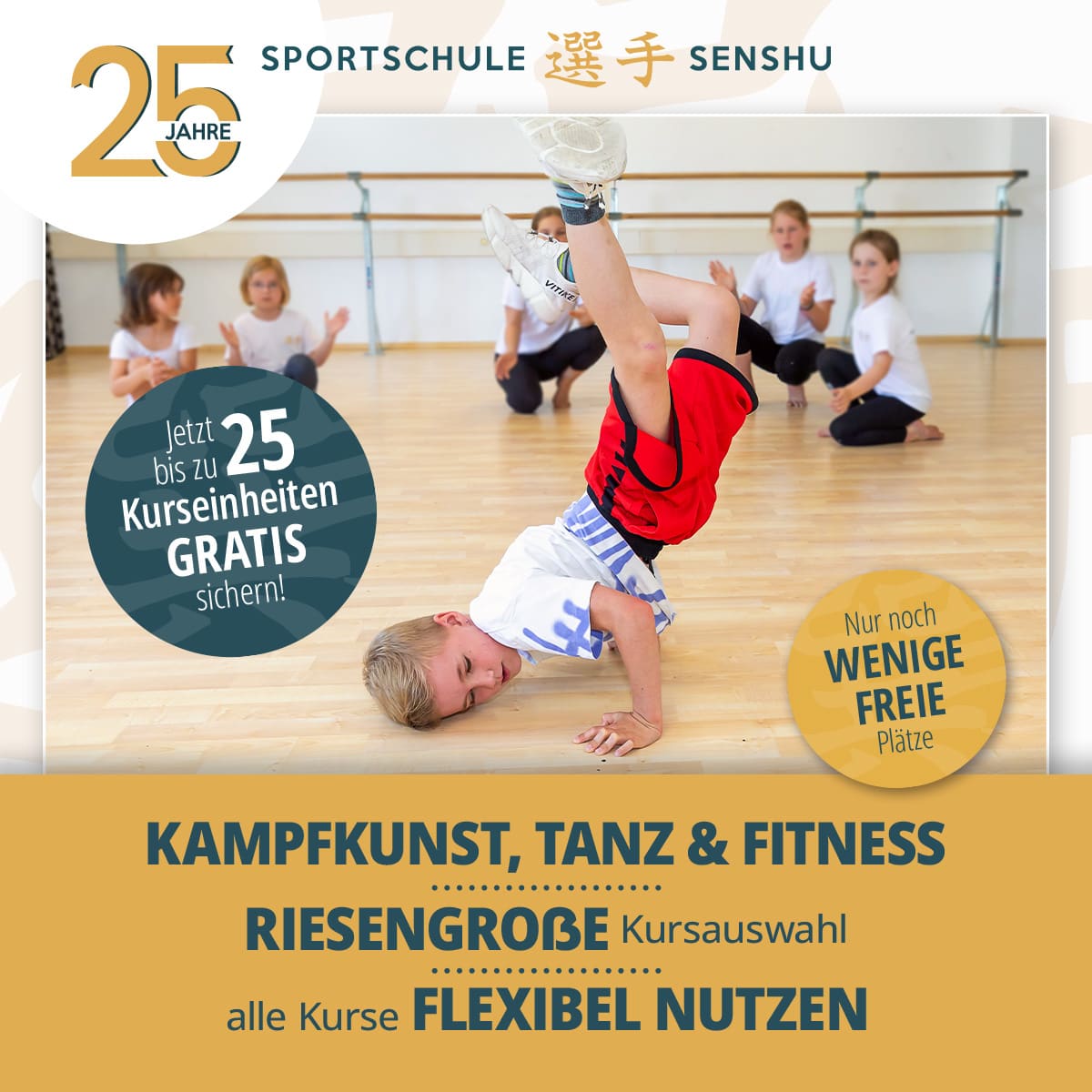 Große Kurswahl, Tanzen, Kampfkunst und Fitness