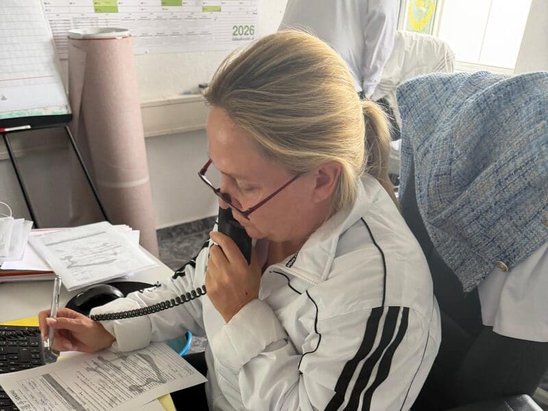 Telefonische Beratung im Büro