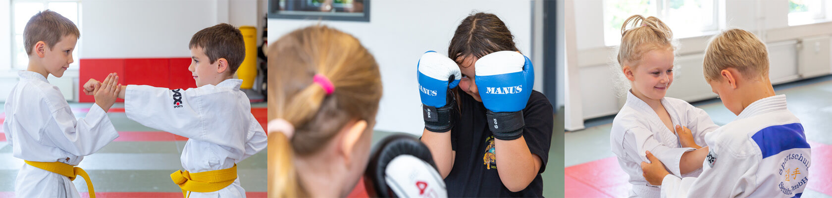 Sportschule Senshu - Contentbanner - Kinderunterricht 6 bis 12 Jahre